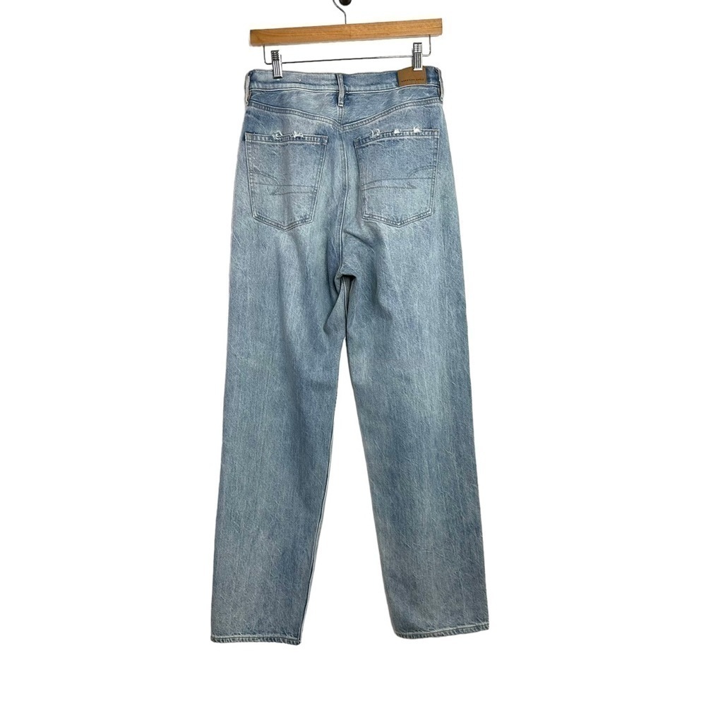 American Eagle Womens Baggy High Rise Jeans Sz 6 Reg Light Wash  Denim - Picture 2 of 6